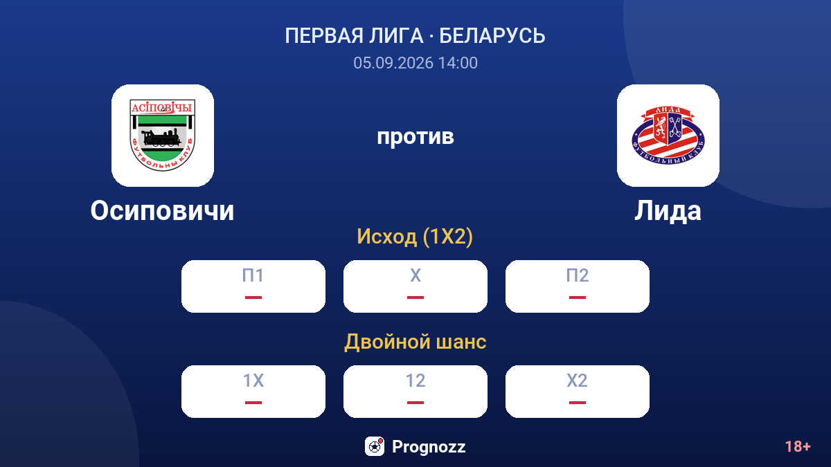 Осиповичи — Лида — коэффициенты