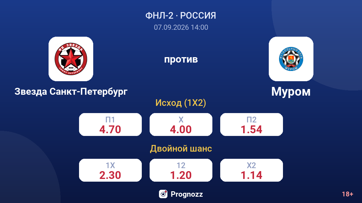 Звезда Санкт-Петербург — Муром — коэффициенты