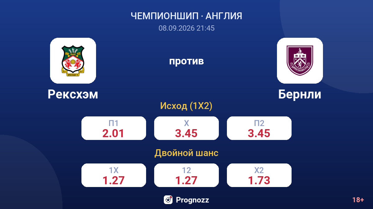 Рексхэм — Бернли — коэффициенты