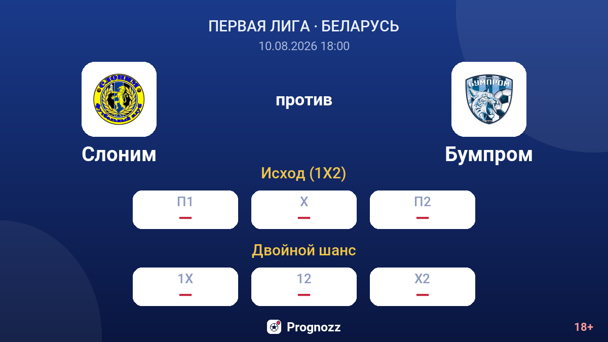 Слоним — Бумпром — коэффициенты