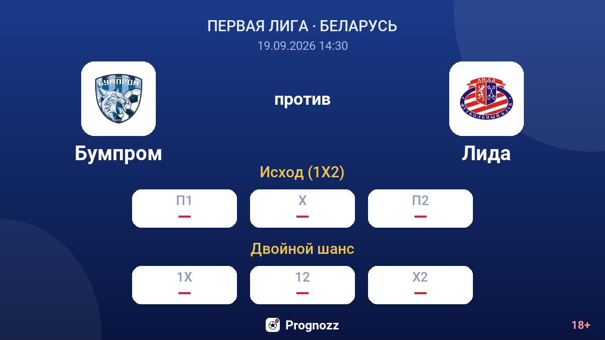 Бумпром — Лида — коэффициенты