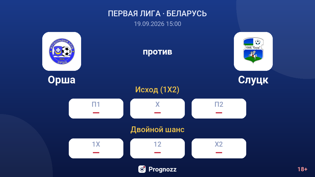 Орша — Слуцк — коэффициенты