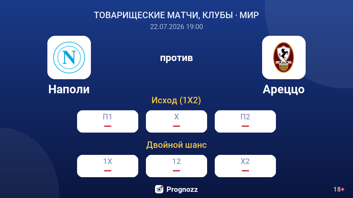 Наполи против Ареццо — коэффициенты