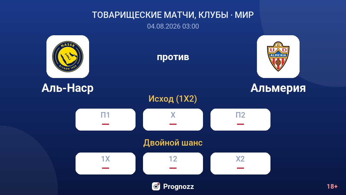 Аль-Наср против Альмерия — коэффициенты